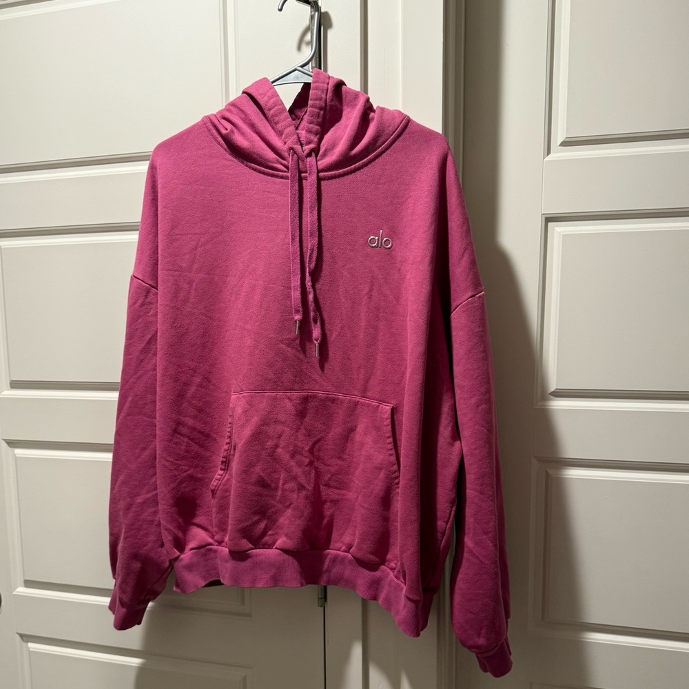 ALO Yoga Pink Pullover Hoodie - Picture 2 of 3